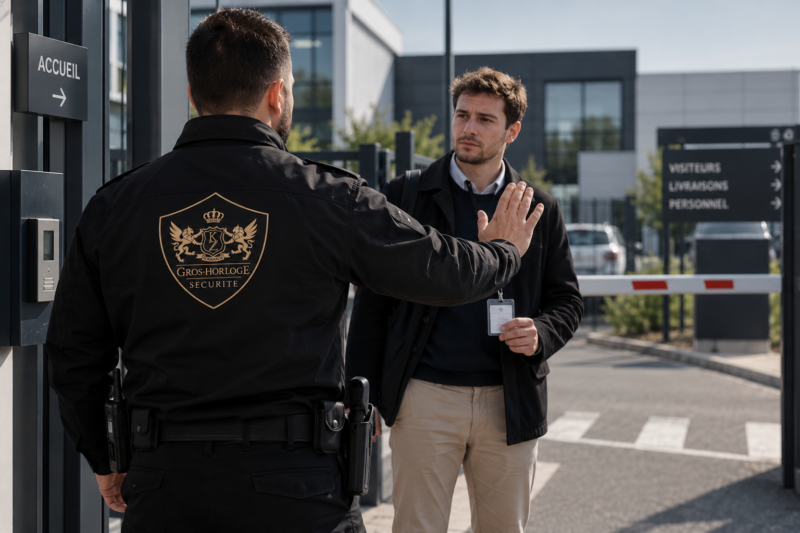 La présence d’une personne non autorisée sur un site professionnel peut avoir différentes explications.